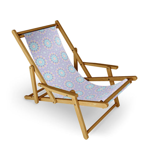 Kaleiope Studio Colorful Pastel Ornate Pattern Sling Chair