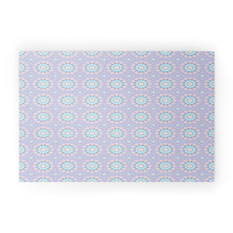 Kaleiope Studio Colorful Pastel Ornate Pattern Welcome Mat