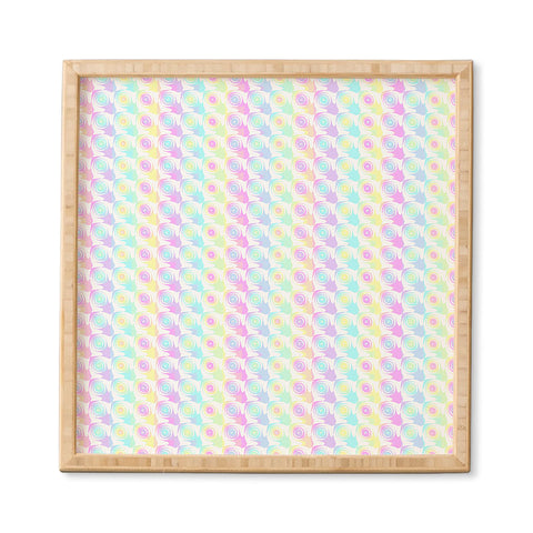 Kaleiope Studio Colorful Rainbow Bubbles Framed Wall Art