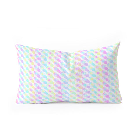 Kaleiope Studio Colorful Rainbow Bubbles Oblong Throw Pillow