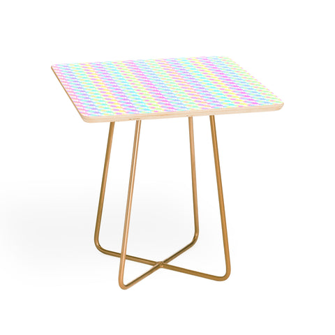Kaleiope Studio Colorful Rainbow Bubbles Side Table
