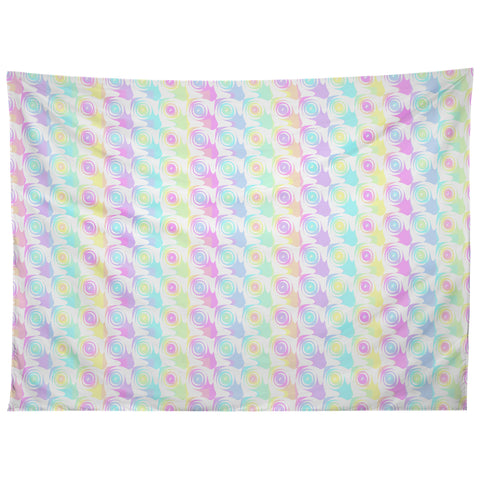Kaleiope Studio Colorful Rainbow Bubbles Tapestry