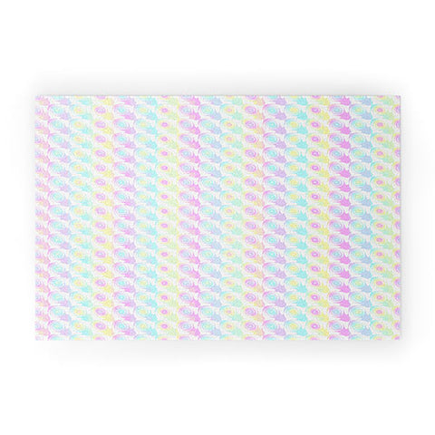 Kaleiope Studio Colorful Rainbow Bubbles Welcome Mat