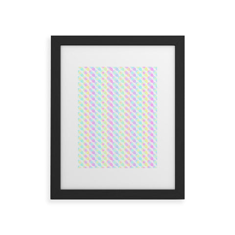 Kaleiope Studio Colorful Rainbow Bubbles Framed Art Print