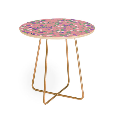 Kaleiope Studio Colorful Retro Shapes Round Side Table
