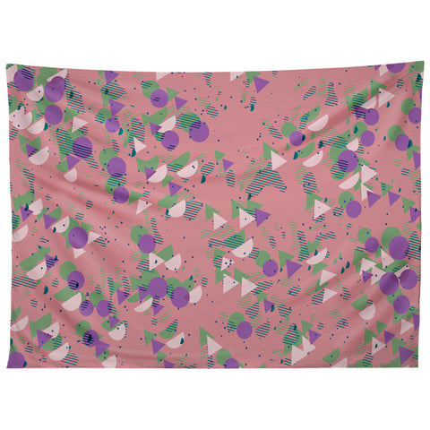 Kaleiope Studio Colorful Retro Shapes Tapestry
