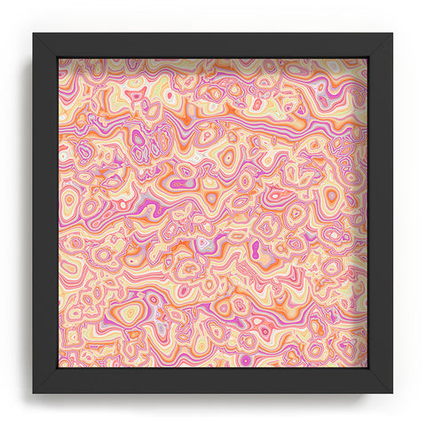 Kaleiope Studio Colorful Squiggly Stripes Recessed Framing Square