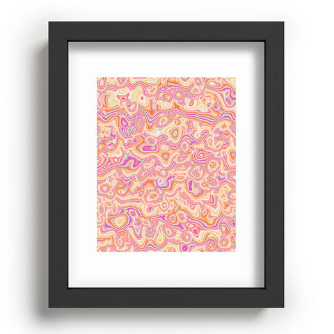 Kaleiope Studio Colorful Squiggly Stripes Recessed Framing Rectangle