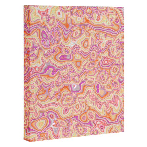 Kaleiope Studio Colorful Squiggly Stripes Art Canvas
