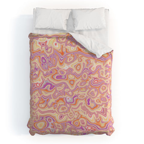 Kaleiope Studio Colorful Squiggly Stripes Duvet Cover