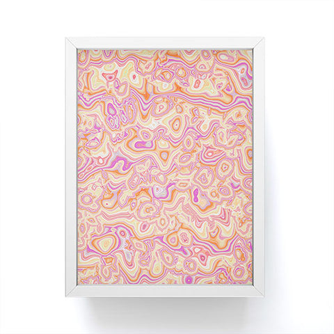 Kaleiope Studio Colorful Squiggly Stripes Framed Mini Art Print