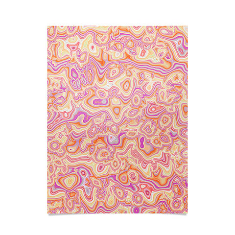 Kaleiope Studio Colorful Squiggly Stripes Poster