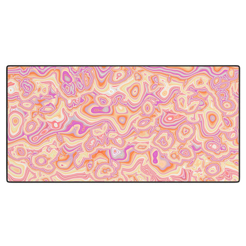 Kaleiope Studio Colorful Squiggly Stripes Desk Mat