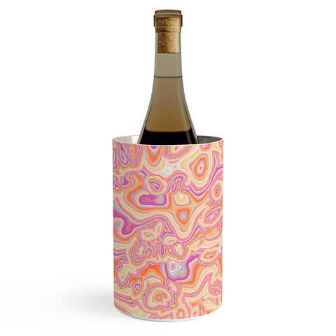 Kaleiope Studio Colorful Squiggly Stripes Wine Chiller