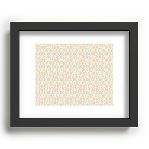 Kaleiope Studio Colorful Trippy Modern Pattern Recessed Framing Rectangle