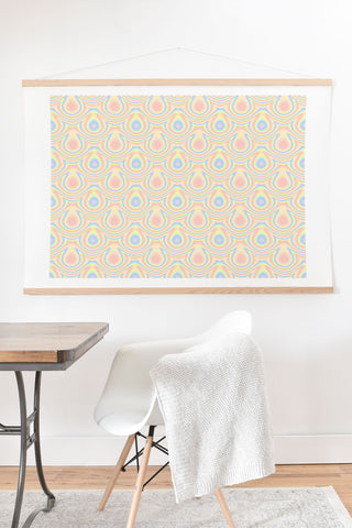 Kaleiope Studio Colorful Trippy Modern Pattern Art Print And Hanger