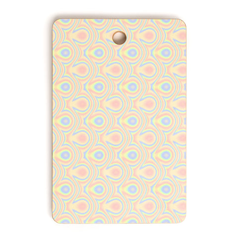 Kaleiope Studio Colorful Trippy Modern Pattern Cutting Board Rectangle