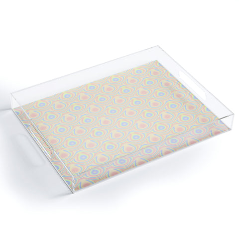 Kaleiope Studio Colorful Trippy Modern Pattern Acrylic Tray
