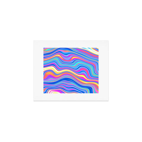 Kaleiope Studio Colorful Vivid Groovy Stripes Art Print