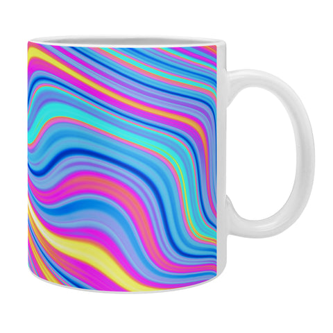 Kaleiope Studio Colorful Vivid Groovy Stripes Coffee Mug