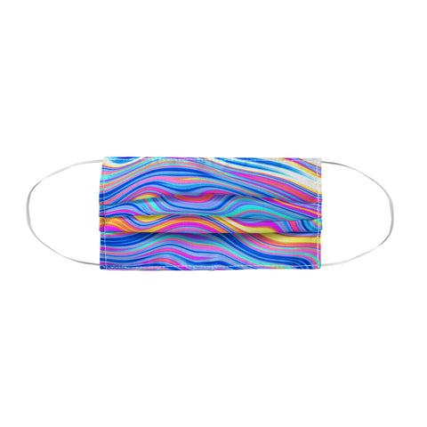 Kaleiope Studio Colorful Vivid Groovy Stripes Face Mask