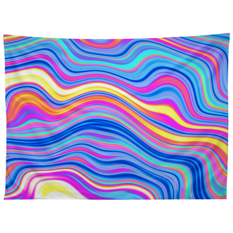 Kaleiope Studio Colorful Vivid Groovy Stripes Tapestry