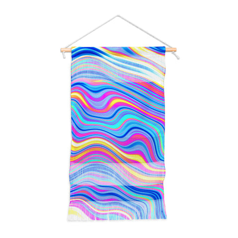 Kaleiope Studio Colorful Vivid Groovy Stripes Wall Hanging Portrait