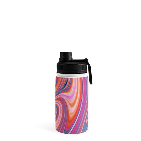 Kaleiope Studio Colorful Wavy Fractal Texture Water Bottle