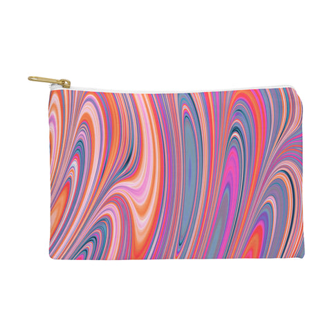 Kaleiope Studio Colorful Wavy Fractal Texture Pouch