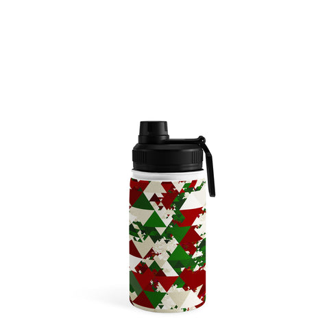 Kaleiope Studio Funky Christmas Triangles Water Bottle