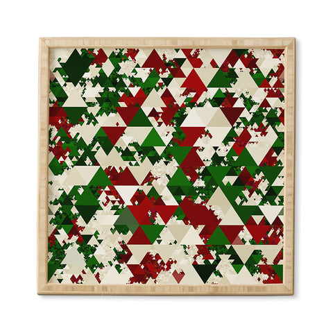Kaleiope Studio Funky Christmas Triangles Framed Wall Art
