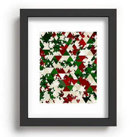 Kaleiope Studio Funky Christmas Triangles Recessed Framing Rectangle