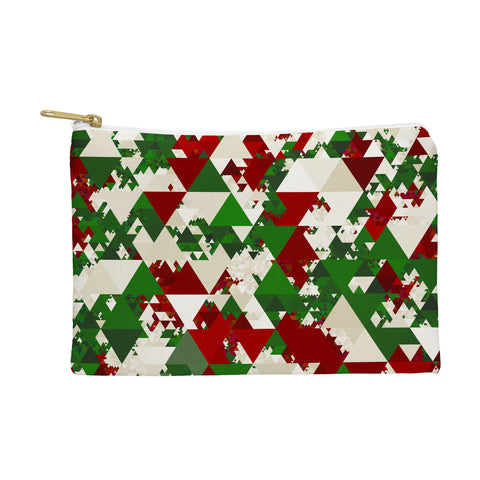 Kaleiope Studio Funky Christmas Triangles Pouch
