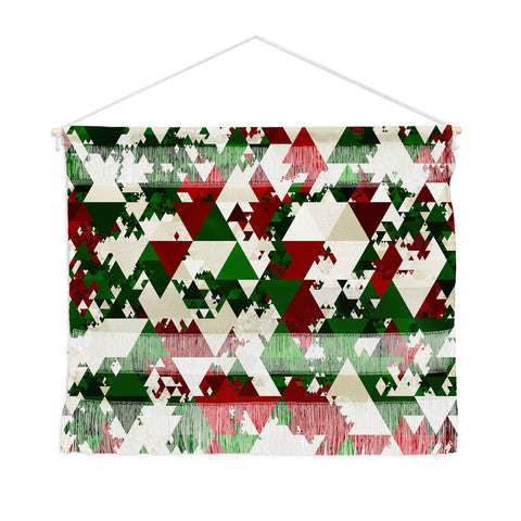 Kaleiope Studio Funky Christmas Triangles Wall Hanging Landscape