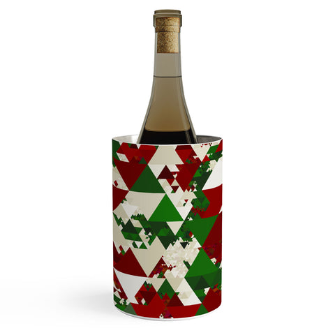 Kaleiope Studio Funky Christmas Triangles Wine Chiller