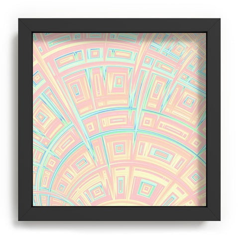 Kaleiope Studio Funky Colorful Fractal Texture Recessed Framing Square