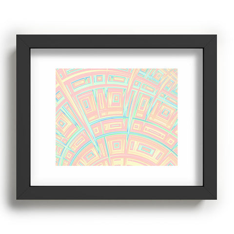 Kaleiope Studio Funky Colorful Fractal Texture Recessed Framing Rectangle