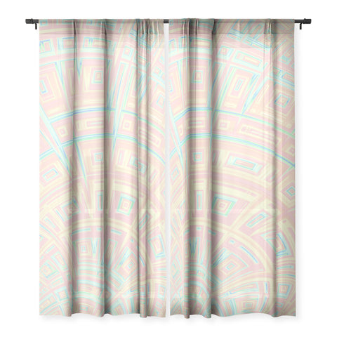 Kaleiope Studio Funky Colorful Fractal Texture Sheer Non Repeat