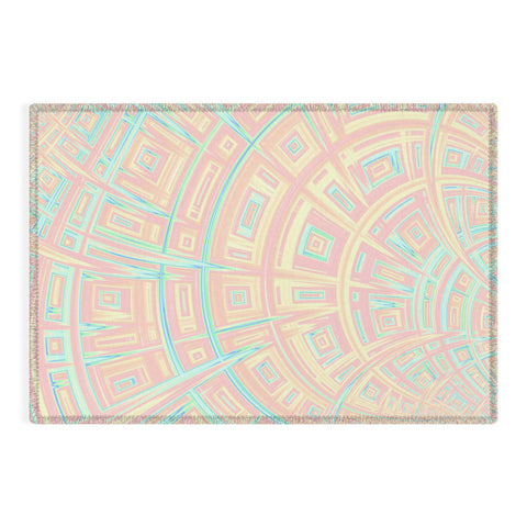 Kaleiope Studio Funky Colorful Fractal Texture Outdoor Rug