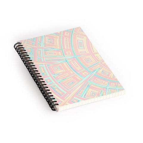 Kaleiope Studio Funky Colorful Fractal Texture Spiral Notebook