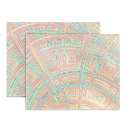 Kaleiope Studio Funky Colorful Fractal Texture Placemat