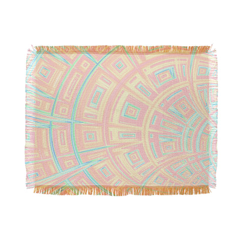 Kaleiope Studio Funky Colorful Fractal Texture Throw Blanket