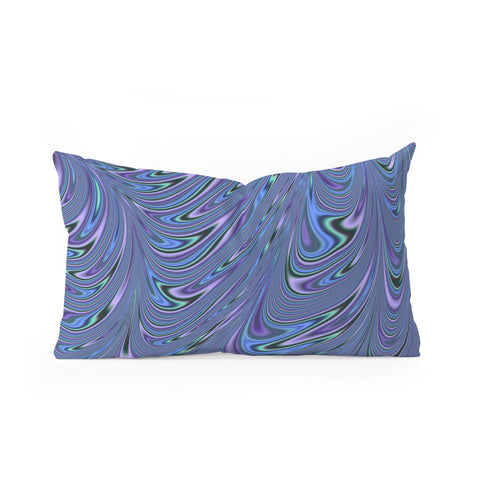 Kaleiope Studio Funky Jewel Tone Swirls Oblong Throw Pillow