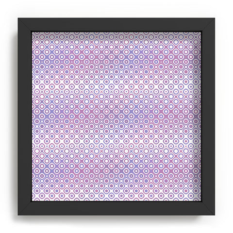 Kaleiope Studio Funky Pink and Purple Squares Recessed Framing Square