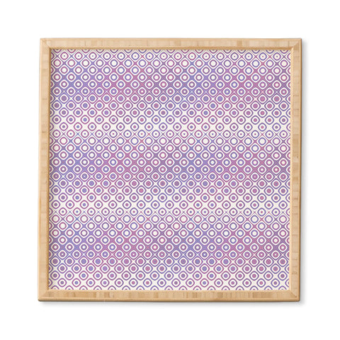 Kaleiope Studio Funky Pink and Purple Squares Framed Wall Art
