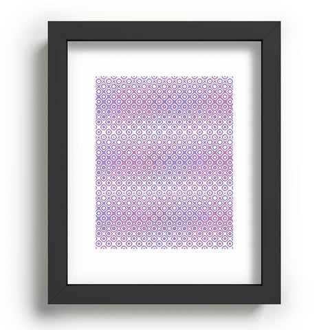 Kaleiope Studio Funky Pink and Purple Squares Recessed Framing Rectangle