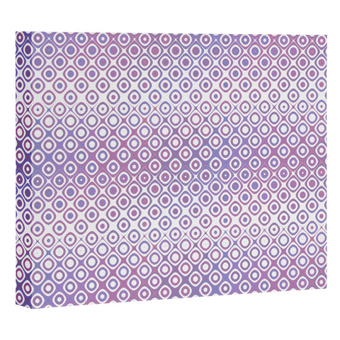 Kaleiope Studio Funky Pink and Purple Squares Art Canvas