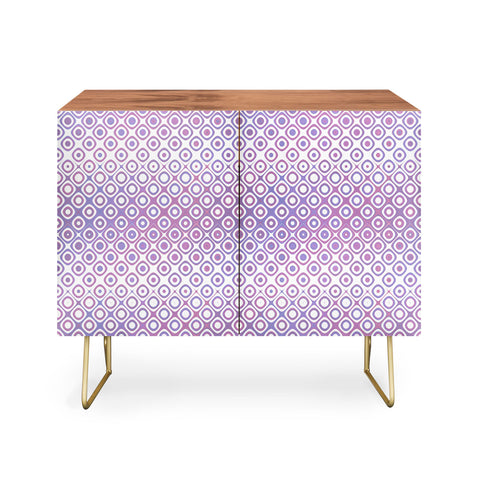 Kaleiope Studio Funky Pink and Purple Squares Credenza