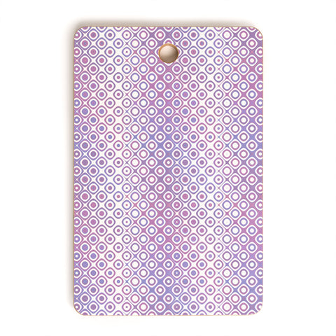 Kaleiope Studio Funky Pink and Purple Squares Cutting Board Rectangle