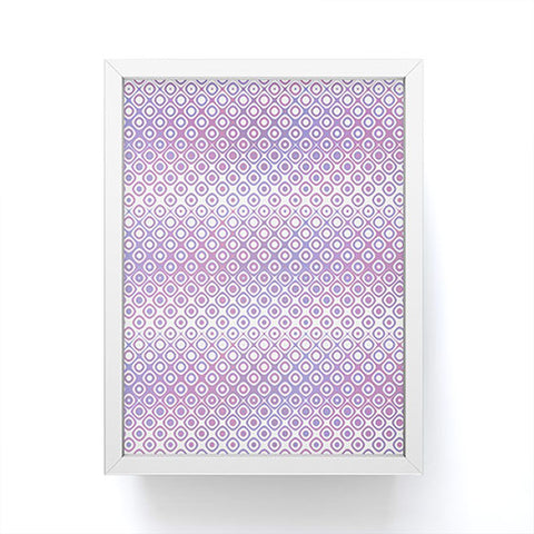 Kaleiope Studio Funky Pink and Purple Squares Framed Mini Art Print